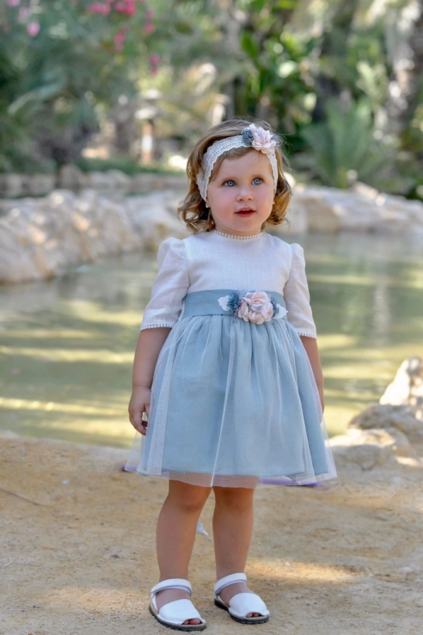 Vestido niña manga francesa Lilus 036157