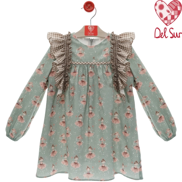 Vestido niña 'Purpurina' Del Sur 5188