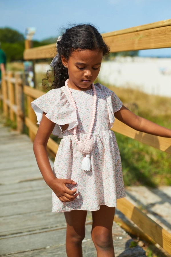 Vestido niña 'Rosa y Azul' La Martinica 