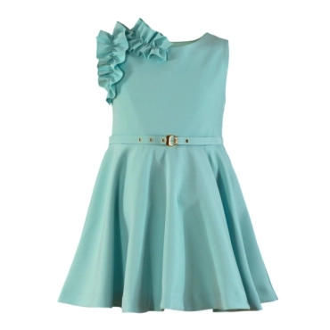 Vestido verde agua ceremonia Miranda 0338-v