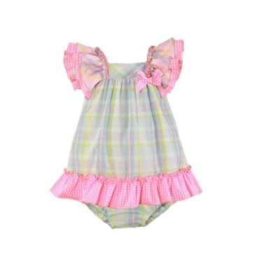 Vestido y braguita bebe Miranda Textil 0151-VB
